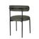 12 Kit 2 Cadeiras Serena Rivatti 54 cm -Largura- Estofado em Boucle Verde e Base em Aco Preto